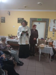 Nabożeństwo wielkanocne w DPS