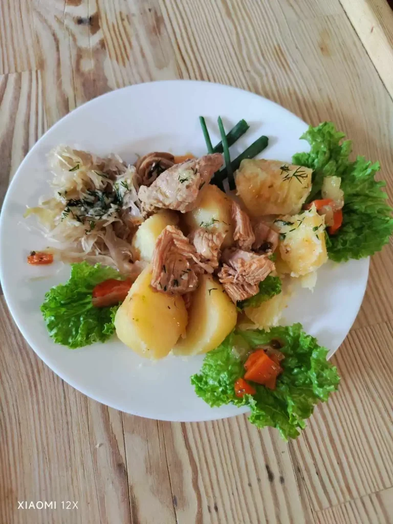 Domowy obiad z łososiem